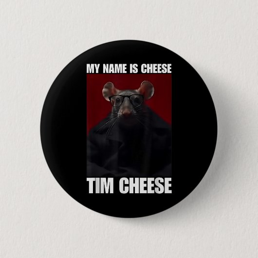 Tim Cheese - Brainrot Meme Button (Vorderseite)