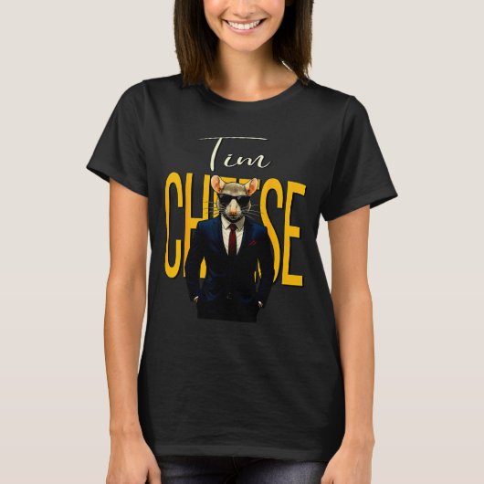 Tim Cheese - Funny Secret Agent Mouse Brainrot Kid T-Shirt (Vorderseite)