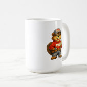 Tim der Biber – Ghibli‑inspirierter Maskottchen Kaffeetasse (VorderseiteRechts)
