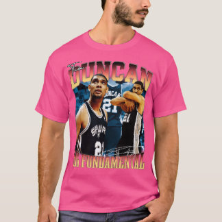 Tim Duncan Der große fundamentale Basketball-Legen T-Shirt