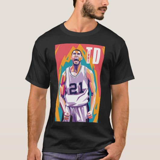 Tim Duncan T-Shirt (Vorderseite)