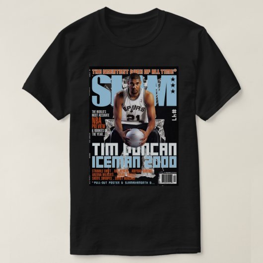 Tim Duncan vintage SLAM T-Shirt (Design vorne)