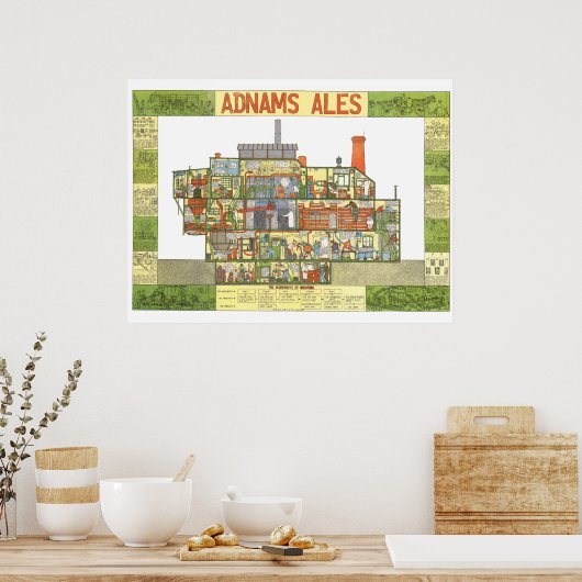Tim Hunkins Adnams Brewery Poster (Küche)