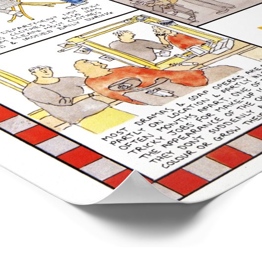 Tim Hunkins Fernsehstudio-Poster Poster (Ecke)