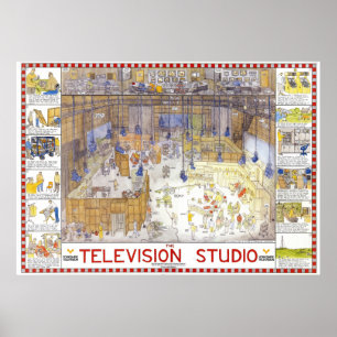 Tim Hunkins Fernsehstudio-Poster Poster