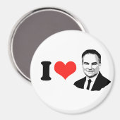 Tim Kaine - Bust - Magnet (Vorderseite/Rückseite)