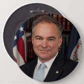 Tim Kaine ENORMER Knopf/Button Button (Vorne & Hinten)