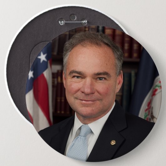 Tim Kaine ENORMER Knopf/Button Button (Vorne & Hinten)
