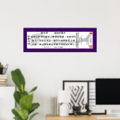 Tim Langdell Transmission Scroll Poster (Heimbüro)