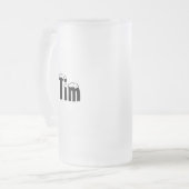Tim-Name Art-Mattierte Tasse (Vorderseite Links)