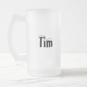 Tim-Name Art-Mattierte Tasse