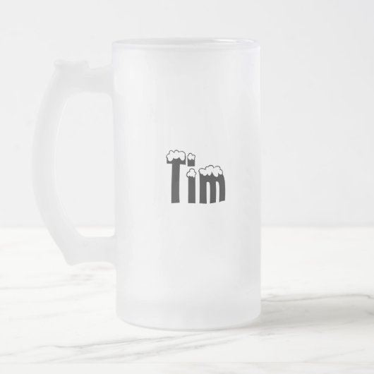 Tim-Name Art-Mattierte Tasse (Links)