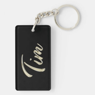 Tim Name whitegold Schlüsselanhänger Anhänger