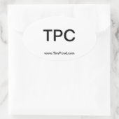 Tim Pond Wilderness Camps Autoaufkleber Ovaler Aufkleber (Tasche)