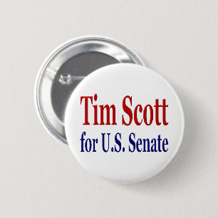 Tim Scott für Senat mit rot-blauem Text Button