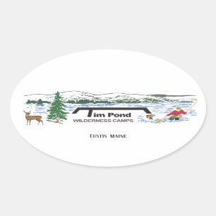 Tim-Teichaufkleber Ovaler Aufkleber