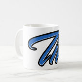 Tim Vorname Name blue Tasse Kaffeetasse (Vorderseite Links)
