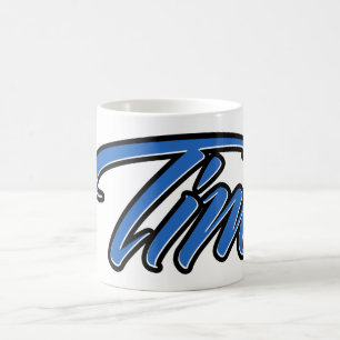 Tim Vorname Name blue Tasse Kaffeetasse