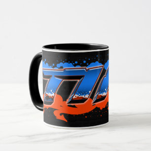 Tim Vorname Name Graffiti blue orange Tasse
