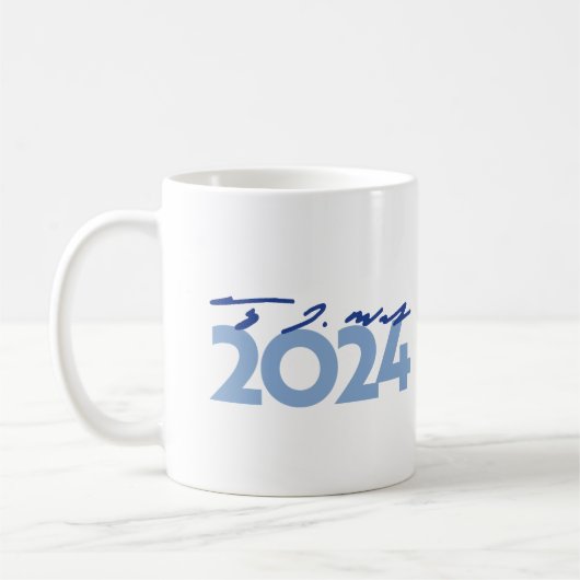Tim Walz 2024 Unterschrift Kaffeetasse (Links)
