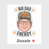 Tim Walz Big Vater Energy Aufkleber (Blatt)