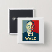 Tim Walz Button (Vorne & Hinten)