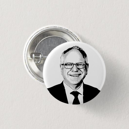 Tim Walz Button (Vorne & Hinten)
