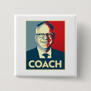 Tim Walz COACH Button