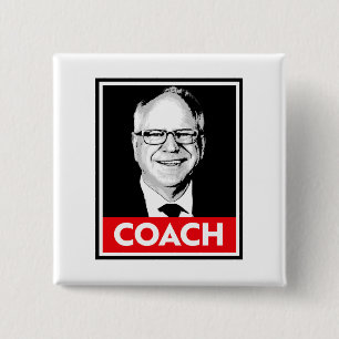Tim Walz COACH Button