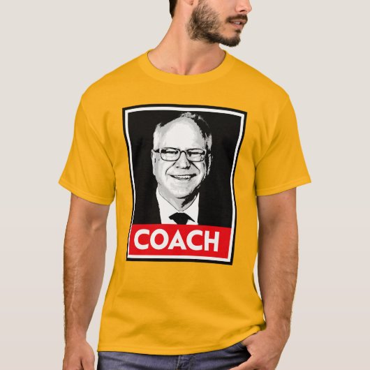Tim Walz COACH T-Shirt (Vorderseite)