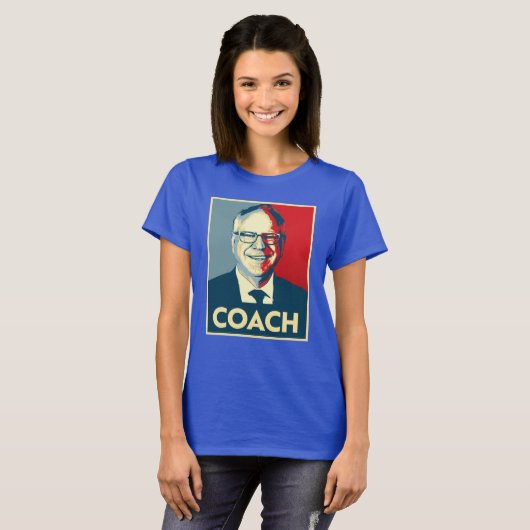 Tim Walz COACH T-Shirt (Vorne ganz)
