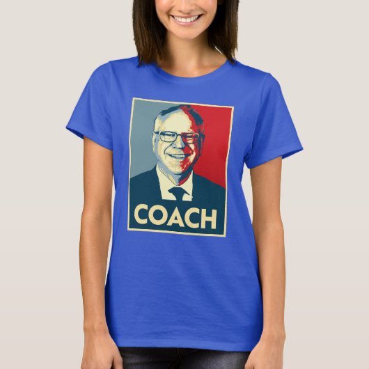 Tim Walz COACH T-Shirt (Vorderseite)