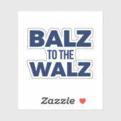 Tim Walz Fan Club Aufkleber (Blatt)