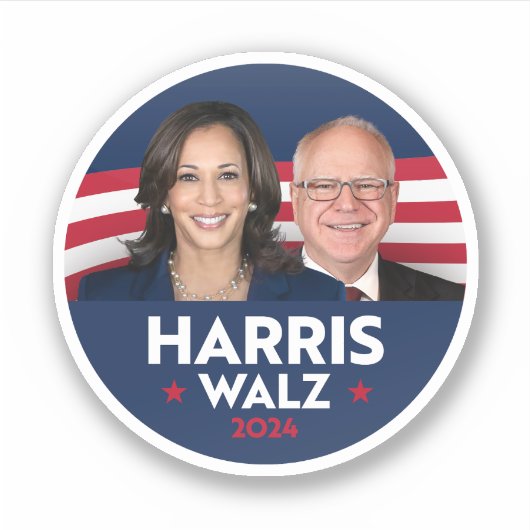 Tim Walz Fan Club Aufkleber (Vorderseite)