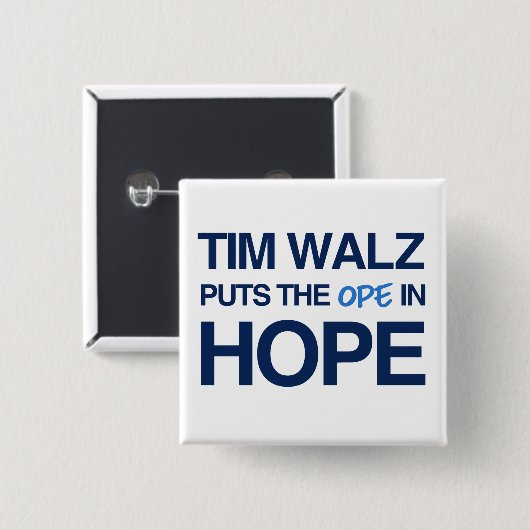 Tim Walz Fan Club Button (Vorne & Hinten)