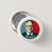 Tim Walz Fan Club Button (Vorne & Hinten)