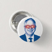 Tim Walz Fan Club Button (Vorne & Hinten)