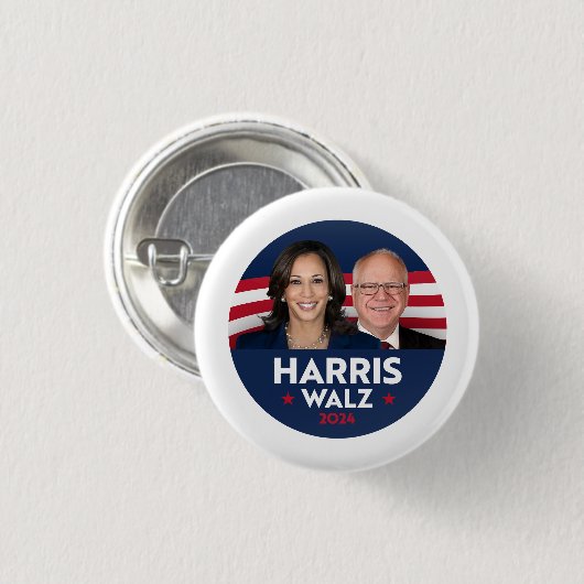 Tim Walz Fan Club Button (Vorne & Hinten)