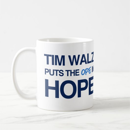 Tim Walz Fan Club Kaffeetasse (Links)
