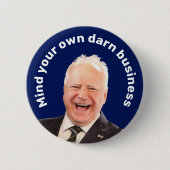 Tim Walz für sich Button (Vorderseite)