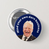 Tim Walz für sich Button (Vorne & Hinten)