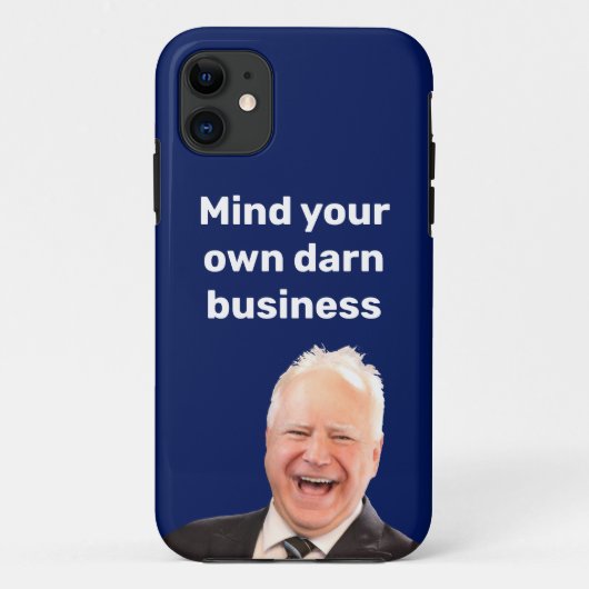 Tim Walz für sich Case-Mate iPhone Hülle (Rückseite)