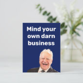 Tim Walz für sich Postkarte (Stehend Vorderseite)