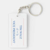 Tim Walz für Vizepräsident Schlüsselanhänger (Rückseite)