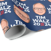 Tim Walz Geschenkpapier (Rolleneckpunkt)