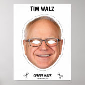 Tim Walz Halloween Mask Poster (Vorne)