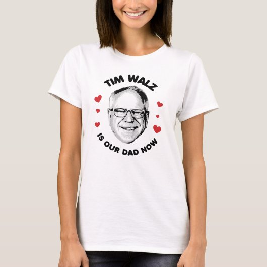 Tim Walz ist jetzt unser Vater T-Shirt (Vorderseite)