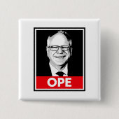 Tim Walz OPE Button (Vorderseite)