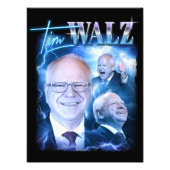 Tim Walz Retro 90er Fotodruck (Vorne)
