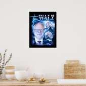 Tim Walz Retro 90er Poster (Küche)